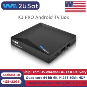 6K HDR Android 10.0 4GB+32GB TV Box Quad